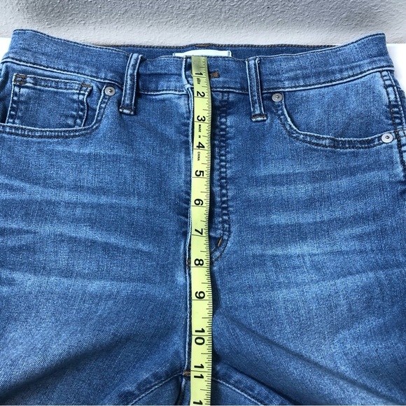 Madewell Stretchy 10" High-Rise Skinny Crop Jeans in Welling Wash 27 - Picture 15 of 16